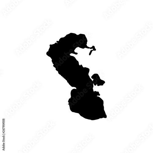 Tableau sur toile Map of the Caspian sea. Vector illustration