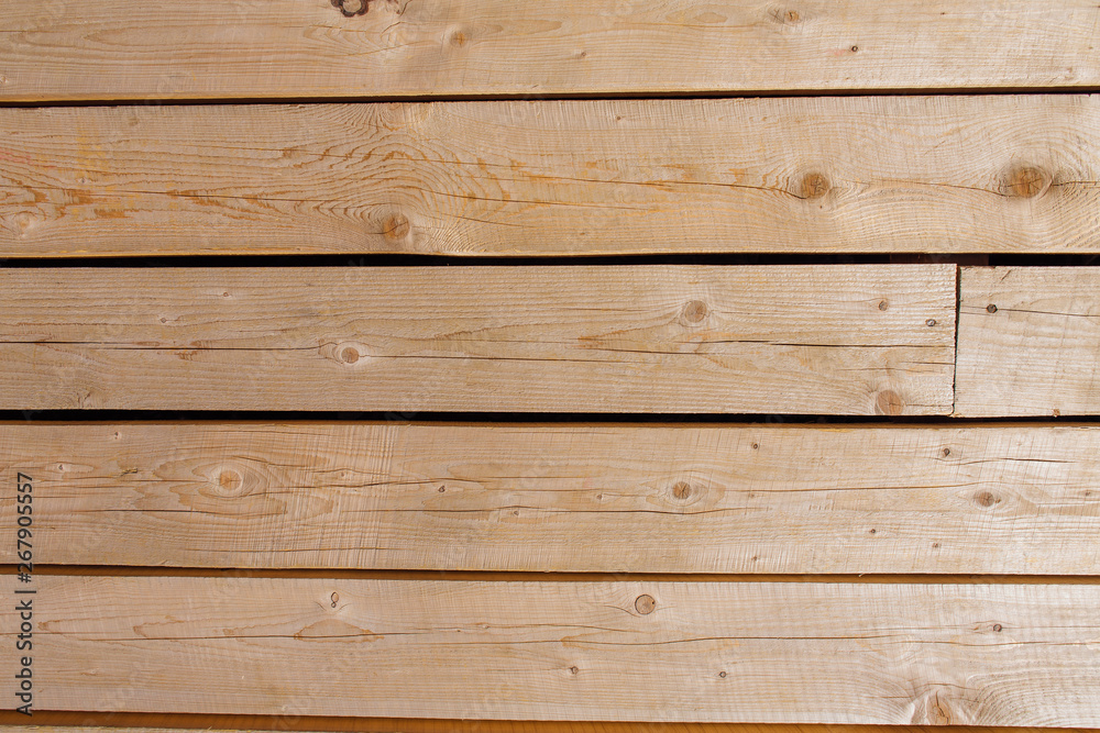 Obraz premium Wooden natural texture. Brown wooden planks background.