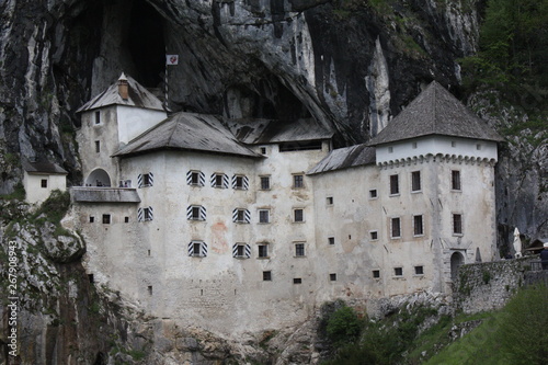 View on Predjama Castle, Slovenia, Europe photo