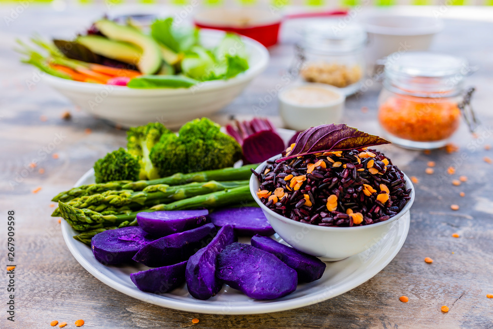 Buddha bowl, healthy and balanced food. Buddha bowl, healthy and balanced food.