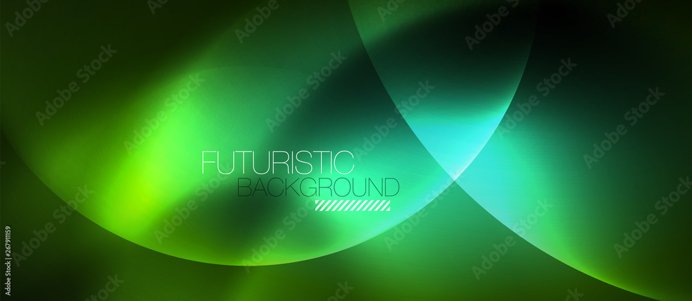 Neon glowing circles vector abstract background Neon glowing circles vector abstract background