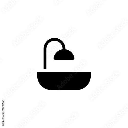 bathtub toilet icon vector illustration
