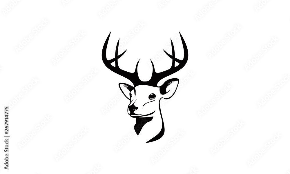 deer face logo deer face logo