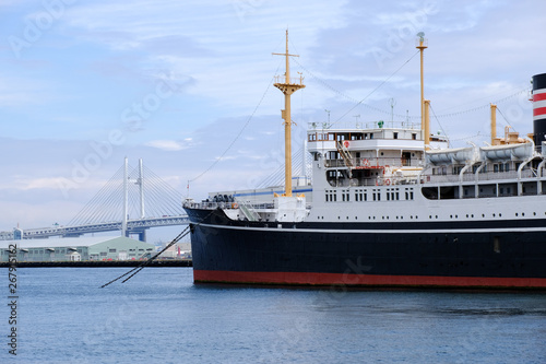 ship in port Yokohama