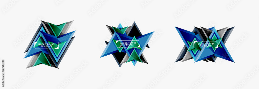 Arrows abstract composition for banner, background or logo Arrows abstract composition for banner, background or logo