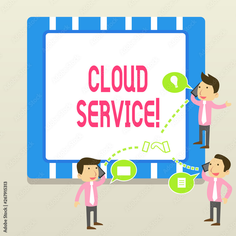 Word writing text Cloud Service. Business photo showcasing refers to variety of resources provided over the internet Word writing text Cloud Service. Business photo showcasing refers to variety of resources provided over the internet