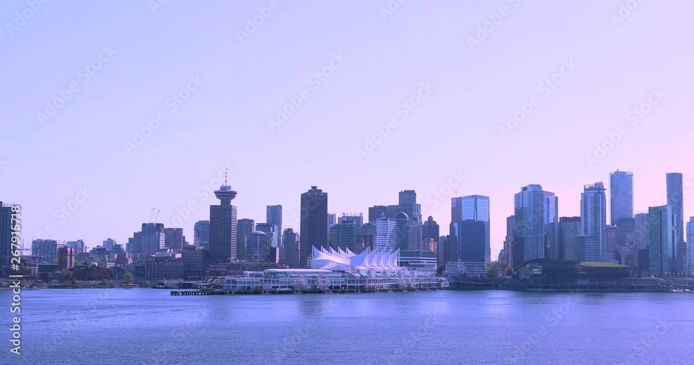 Canada, Vancouver is a beautiful harbour city, a transportation hub in North America Canada, Vancouver is a beautiful harbour city, a transportation hub in North America