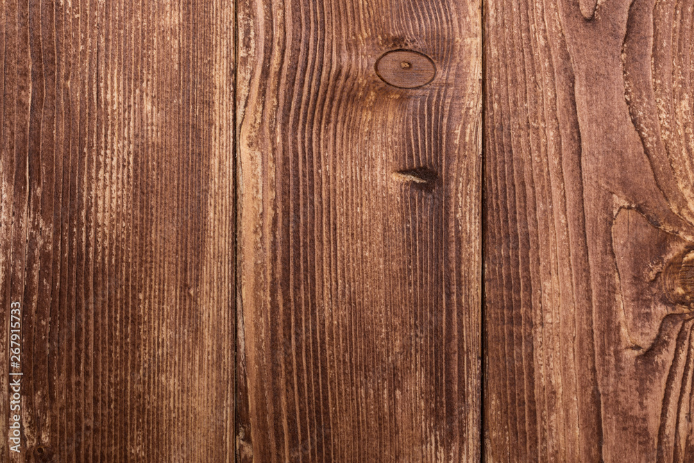 Fototapeta premium Big Brown wood plank wall texture background
