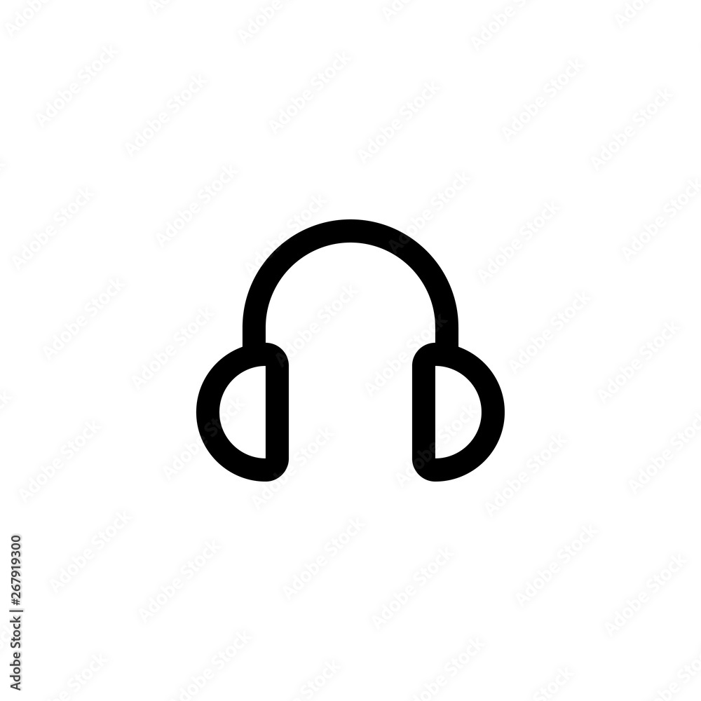 headphonem, earphone icon vector illustration headphonem, earphone icon vector illustration