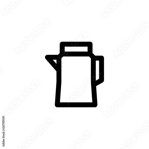 kettle tea icon vector illustration