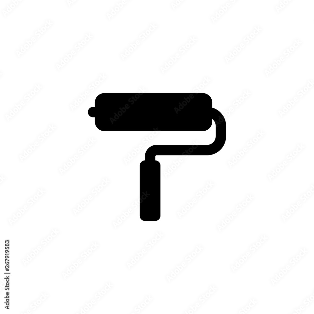 paint roller icon vector illustration