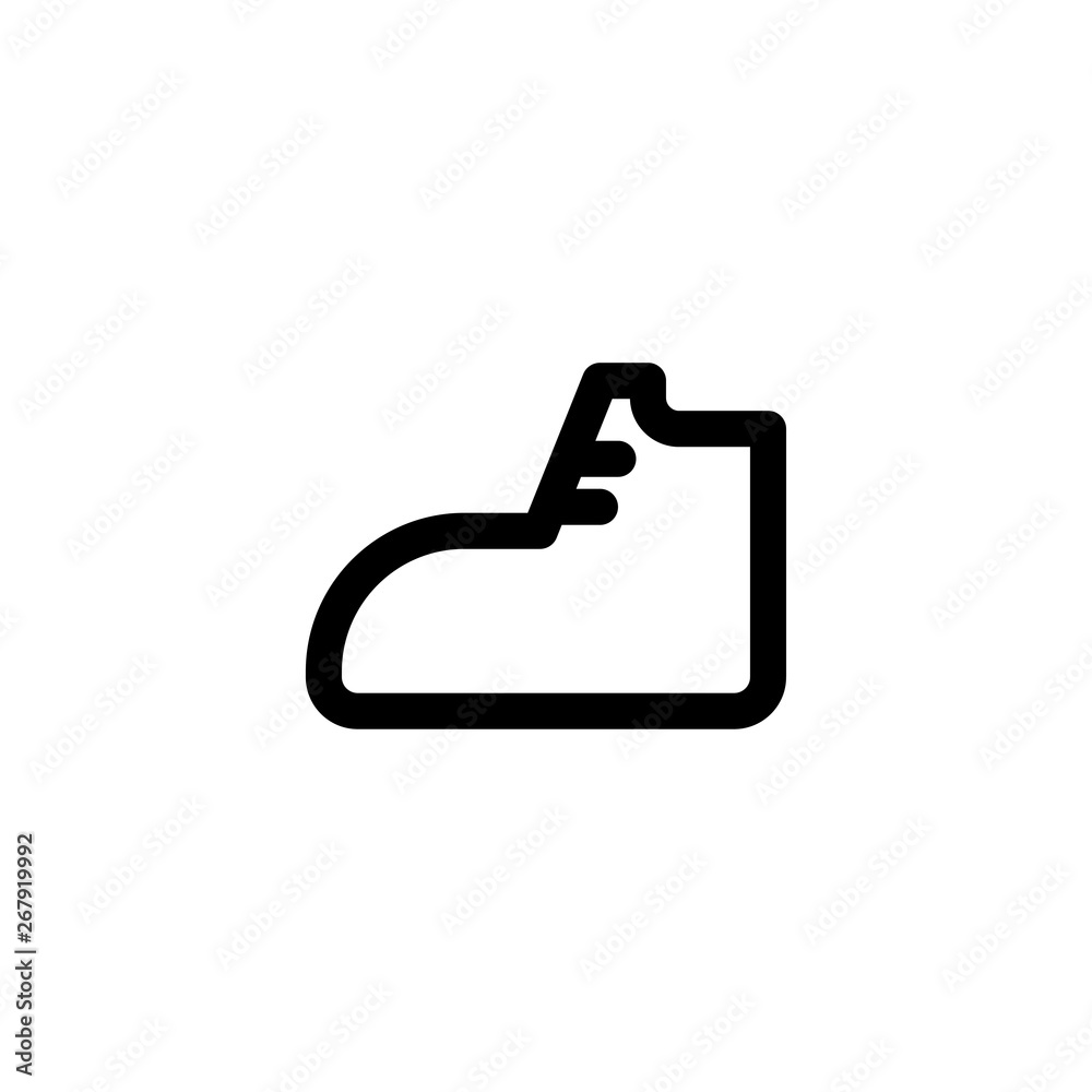 shoe, footwear icon vector illustration