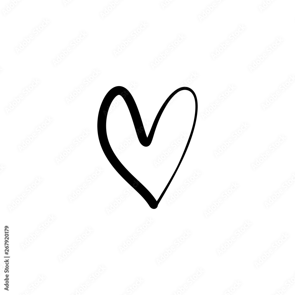Favorite like isolated minimal heart icon. Heart line vector icon for websites and mobile stories. Good for logos