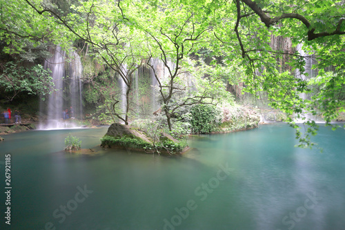 Fototapeta Naklejka Na Ścianę i Meble -  kursunlu Waterfalls beautiful landscape Antalya, Turkey - 13 04 2019