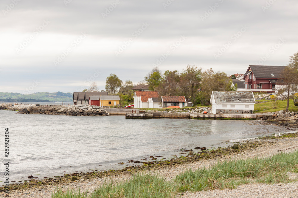 Small typical village in Norway. Small typical village in Norway.