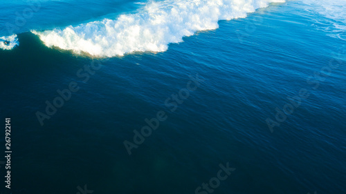 Aerial View of Waves and Beaches With Surfers at Bells Beach Along the Great Ocean Road, Australia