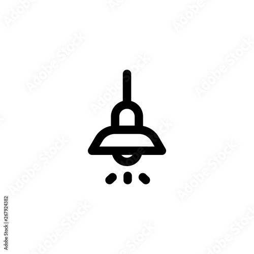 ceiling light, lamp icon vector illustration