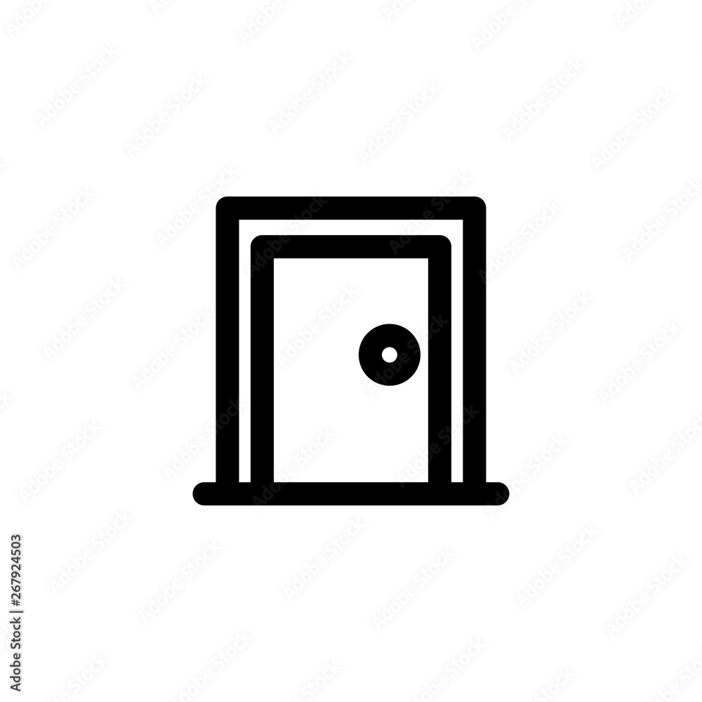 door, home door icon vector illustration door, home door icon vector illustration