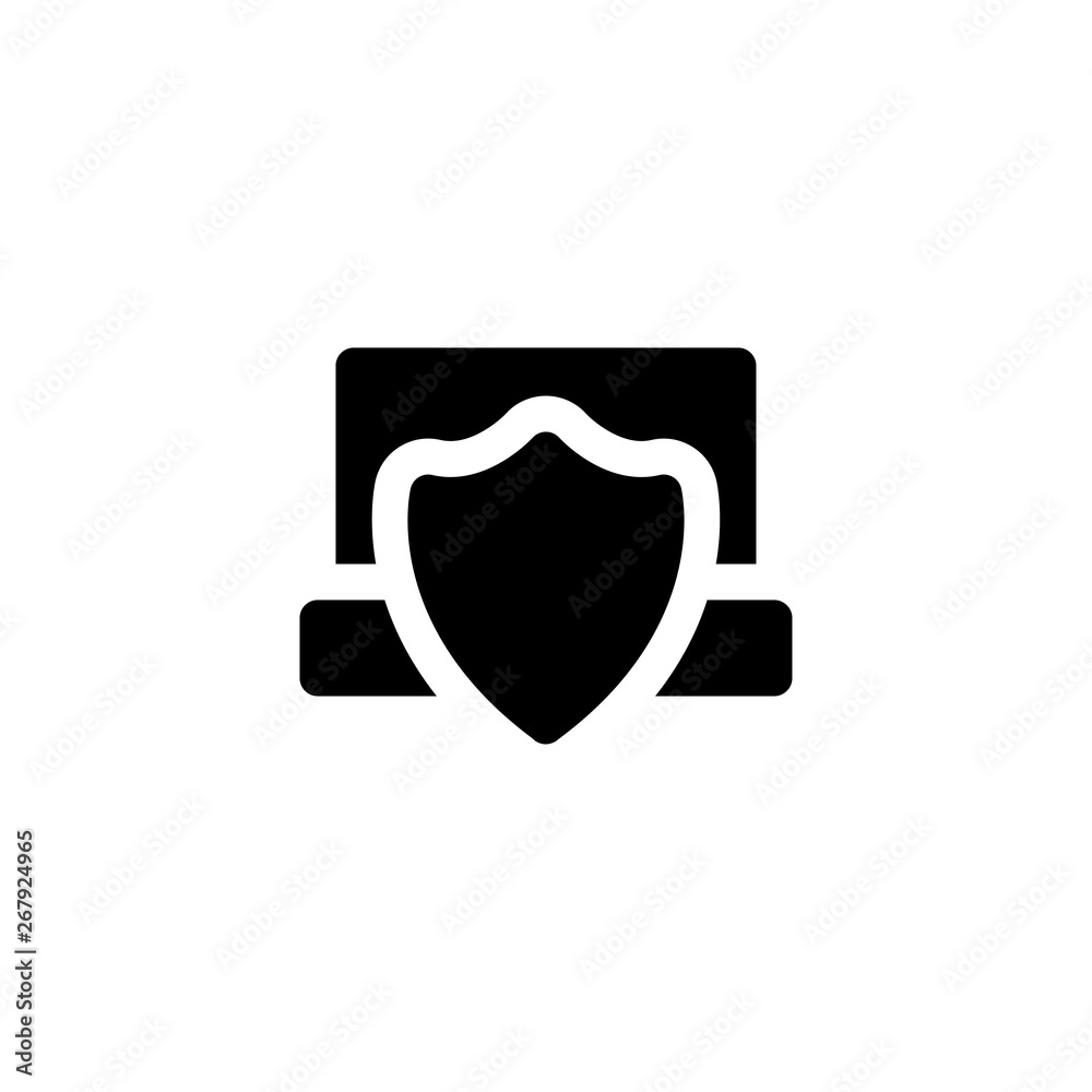 laptop protect, notebook protect icon vector illustration laptop protect, notebook protect icon vector illustration