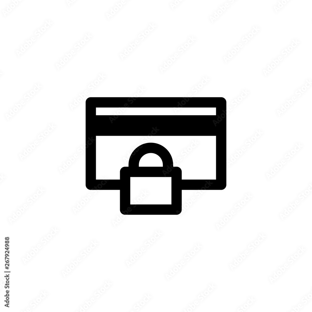 credit card security icon vector illustration credit card security icon vector illustration