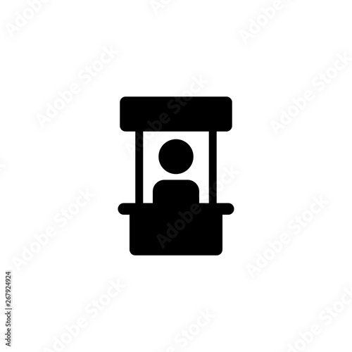 kiosk food icon vector illustration