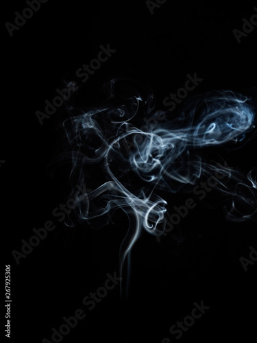 smoke on black background smoke movement