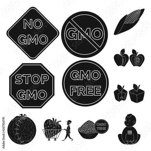 Vector design of quality and laboratory sign. Set of quality and genetically vector icon for stock.