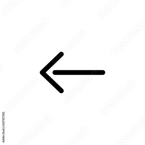 arrow back backward icon vector illustration