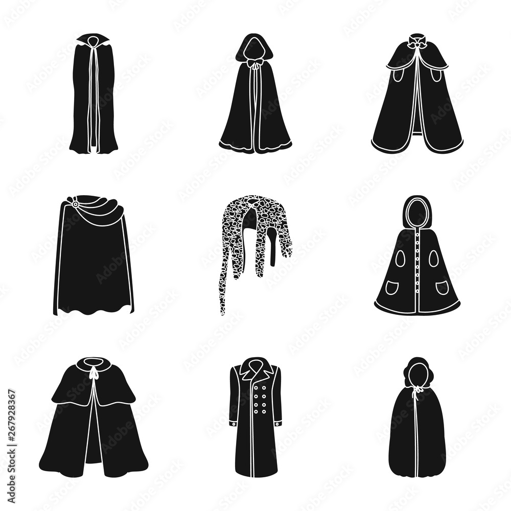 Vector design of fabric and garment symbol. Collection of fabric and clothes vector icon for stock. Vector design of fabric and garment symbol. Collection of fabric and clothes vector icon for stock.