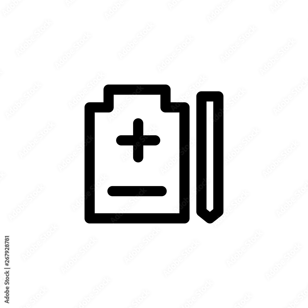 health report icon vector illustration health report icon vector illustration