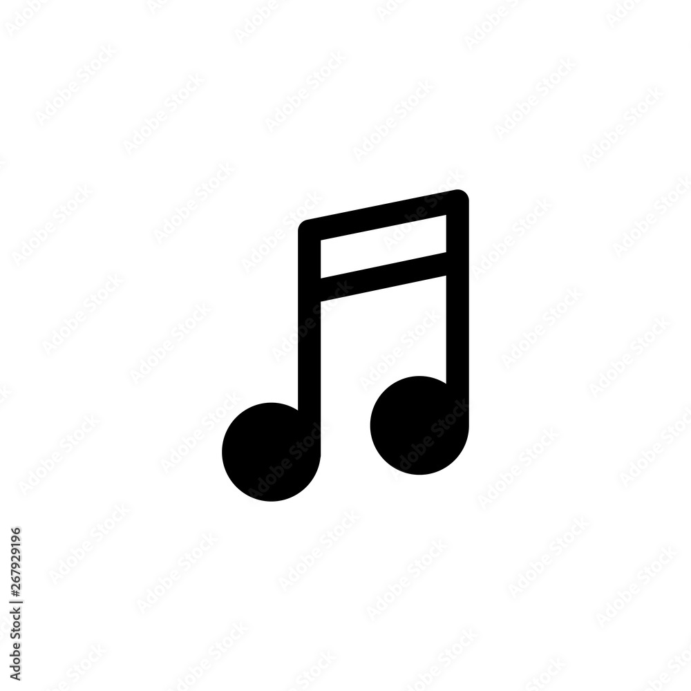 music note icon vector illustration