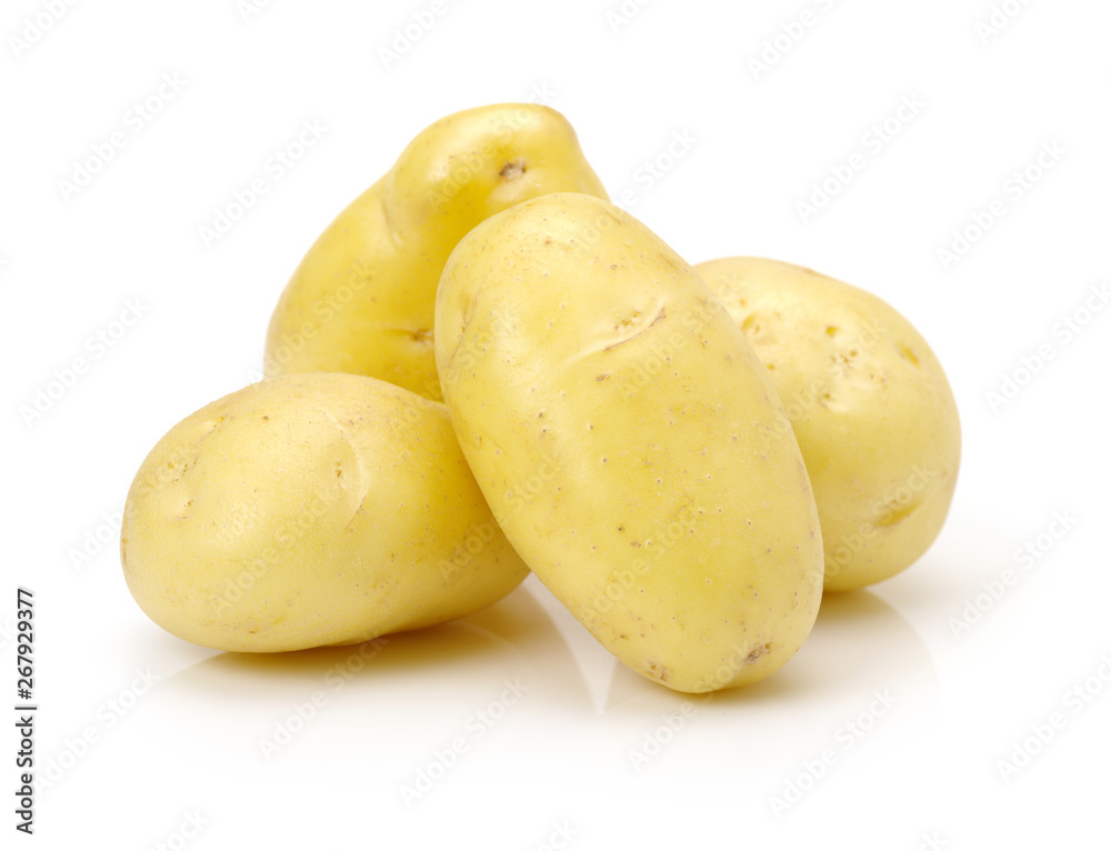 New potato isolated on white background New potato isolated on white background
