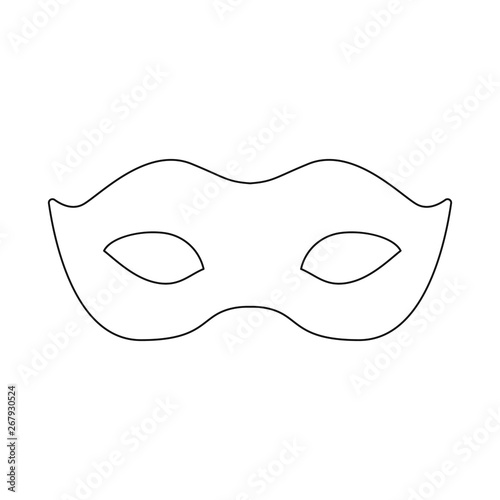 Vector illustration of masquerade  and mystery logo. Collection of masquerade  and festival stock vector illustration.