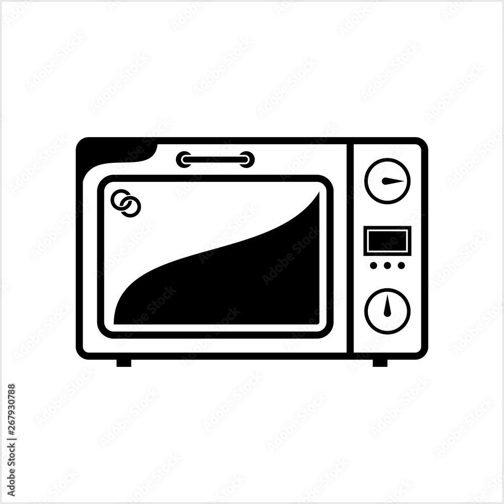 Fototapeta premium Microwave Icon, Microwave