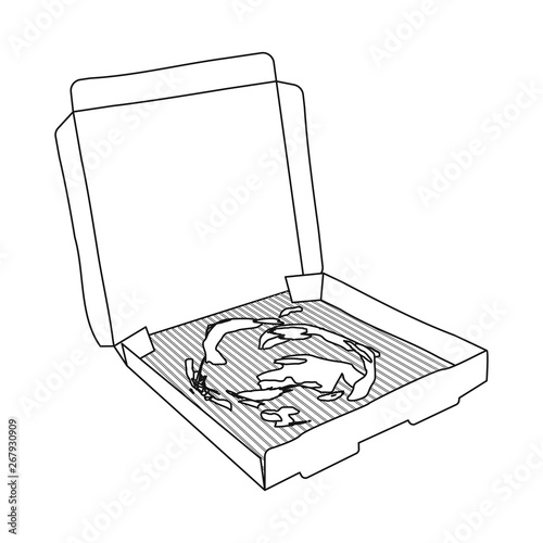 Vector illustration of garbage and ecology sign. Collection of garbage and recycling vector icon for stock.