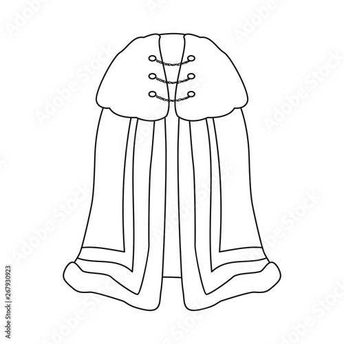 Vector illustration of cape and king logo. Collection of cape and super stock symbol for web.