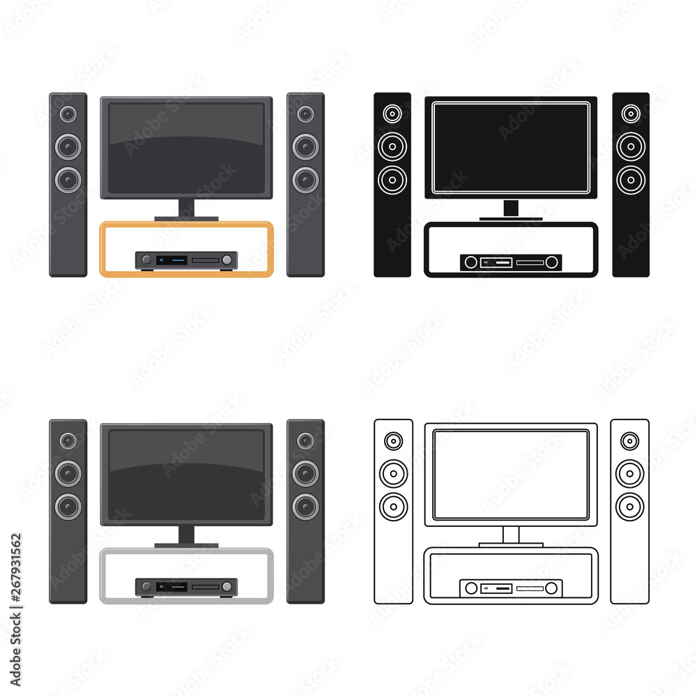 Vector design of television and filming logo. Set of television and viewing vector icon for stock. Vector design of television and filming logo. Set of television and viewing vector icon for stock.