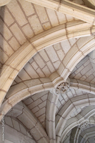 vault in a castle in saumur (france) 