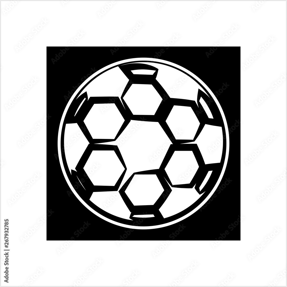 Obraz premium Football Icon, Soccer Ball Design