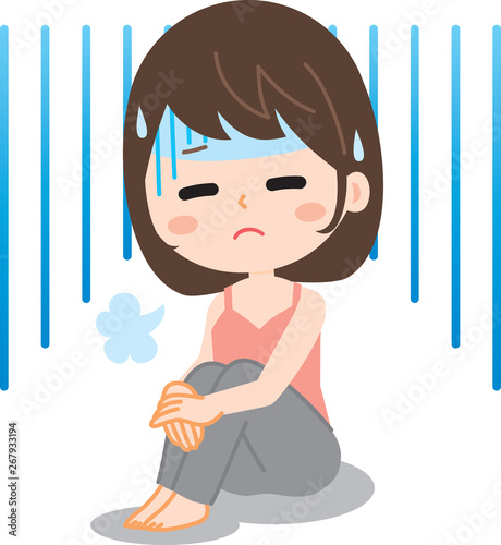 Depressed woman