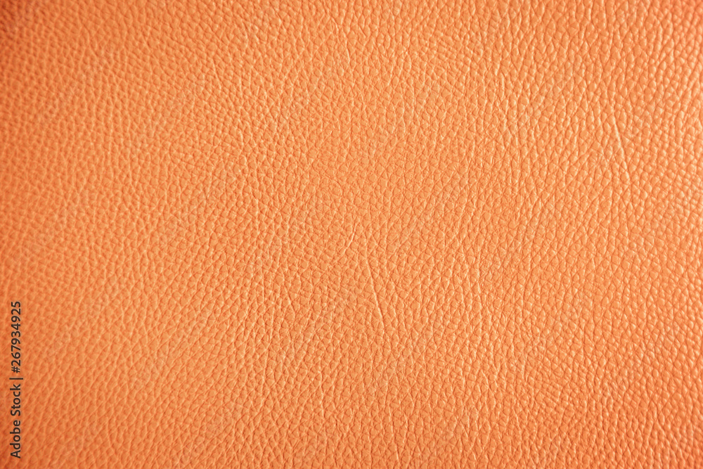 Fototapeta premium Texture orange artificial leather
