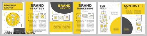 Branding agency brochure template layout