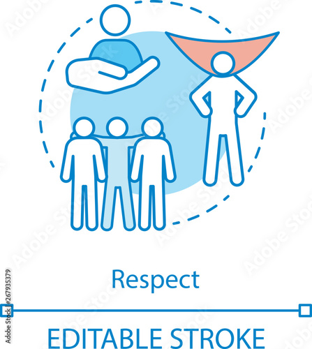 Respect concept icon