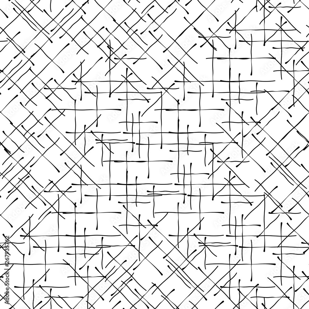 Naklejka Geometric Lines Seamless Pattern, Line Seamless Pattern