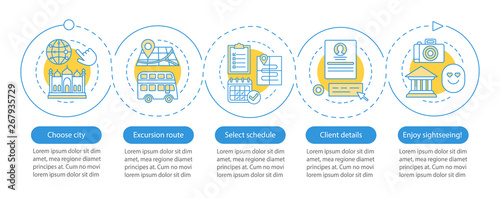 Excursion vector infographic template