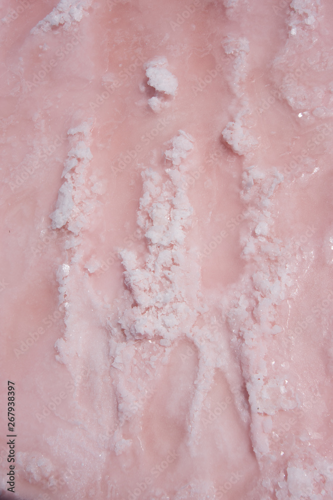 Fototapeta premium Pink Lake in Nerrin Nerrin, Victoria, Australia