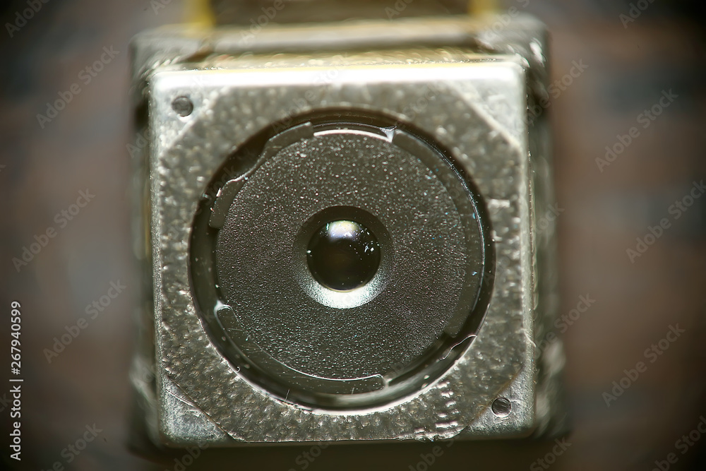 mini spy camera / small video camera, mini, security concept mini spy camera / small video camera, mini, security concept