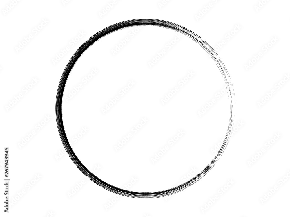 Grunge brush frame.Grunge oval circle.Grunge ink circle.Grunge black element.