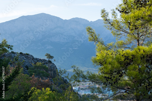 View of mountains in Kemer, Turkey