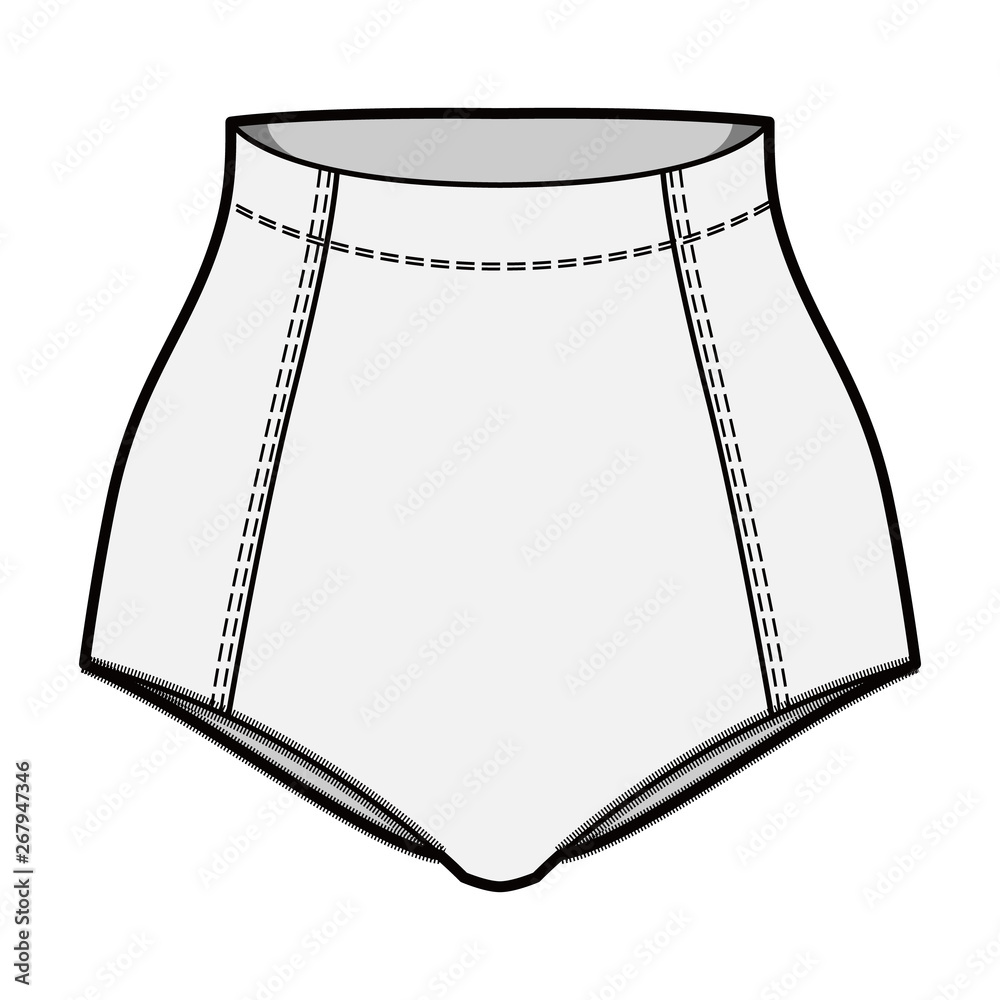 Underwear Fashion Flat Templates